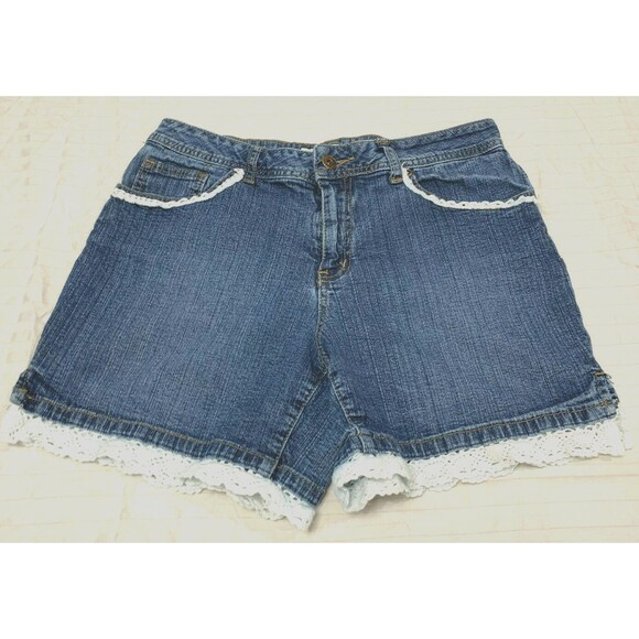 St. John's Bay Pants - ST JOHNS BAY STRETCH WOMENS JEANS SHORTS SIZE 8